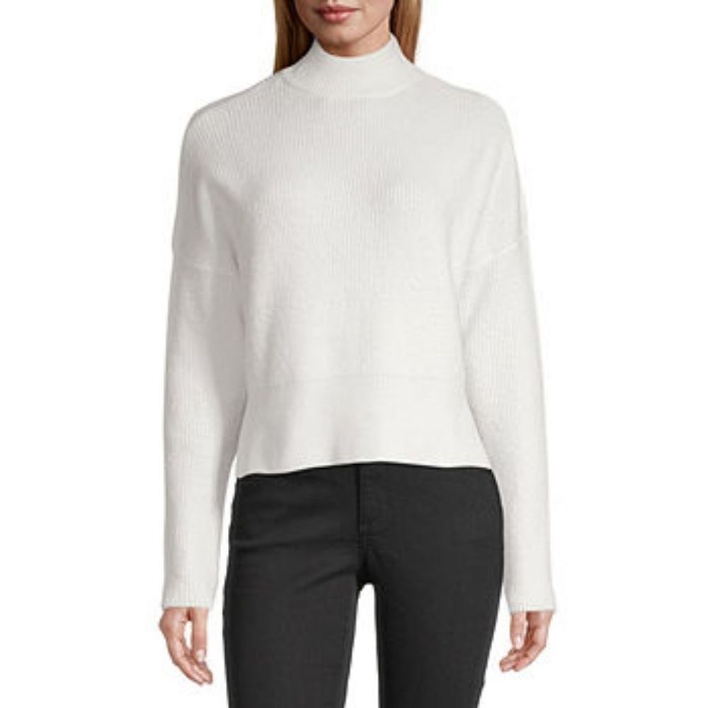 Arizona Mock Neck Long Sleeve Pullover Sweater